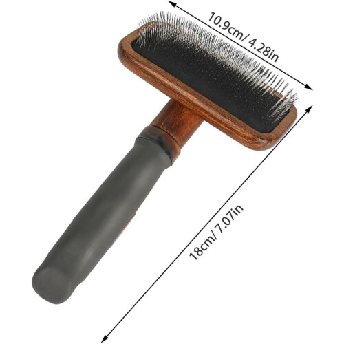 Wool Felt Combing Brush for Needle Felting Projects Wooden Handle Slicker Carder 1