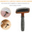 Wool Felt Combing Brush for Needle Felting Projects Wooden Handle Slicker Carder 7