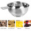 Stainless Steel Square Wide Mouth Canning Funnel with Handle Large Diameter 6