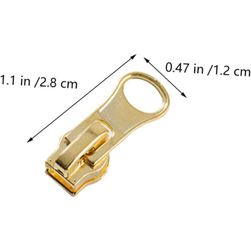 20pcs Metal Zipper Pullers for Clothes Jackets Zipper Fixers Replacement Pull Tabs for Heads Practical Pull Tabs 1
