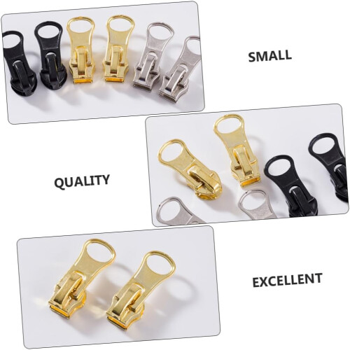 20pcs Metal Zipper Pullers for Clothes Jackets Zipper Fixers Replacement Pull Tabs for Heads Practical Pull Tabs 2
