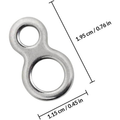 Angel-Split-Verbinder, 10 Stück, Edelstahl, robust, mit Doppelloch-Design 1