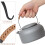 Ergonomic Teapot Handle Kettle Replacement Handle Iron with Fleece Fabric Easy to Install Prevent Burning Hands 3
