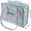 Multi-Layer Embroidery Tool Storage Bag with Handle, Lake Blue Sewing Organizer Tote 2