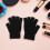 3 Paar fingerlose Winterhandschuhe, Halbfingerhandschuhe 5