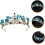 Μπαρόκ στυλ Rhinestone Crystal Wedding Tiara Headpiece για νύφη κομψό αξεσουάρ μαλλιών 4