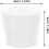 22pcs Solid Tapered Rubber Stoppers Lab Seal Plugs High Temperature Resistant White Rubber Bungs 2