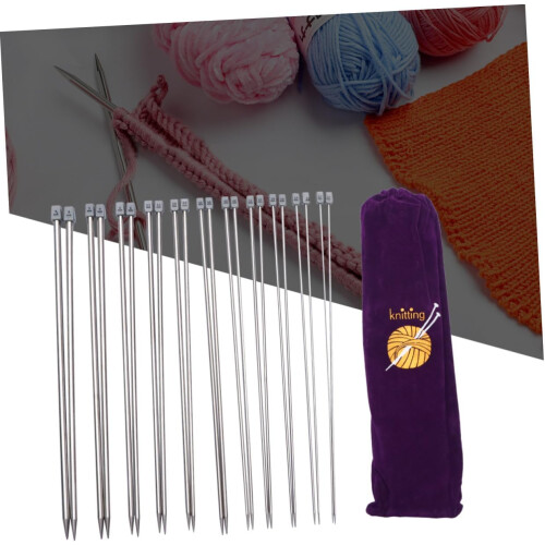 Stricknadel aus Edelstahl, einspitzig, zum Stricken von Pullovern 1