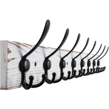Porte-manteau mural avec 8 crochets triples, 82 cm (32,2 pouces)