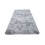 Tapis gris clair 200 x 80 cm, antidérapant, en polyester 1