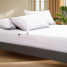Ensemble de drap-housse King avec bretelles, 3 pièces, blanc