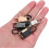 24pcs Detachable Zipper Pull Tabs Replacement Heavy Duty Metal Slider Handles 4