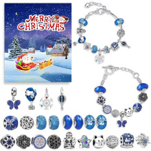 Kit de calendrier de l'Avent bracelet de Noël – 24 jours à faire soi-même