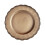 Assiettes de présentation rondes transparentes, bord doré, 33 cm 1