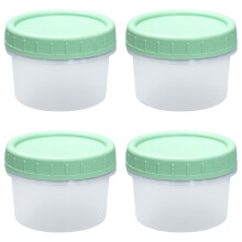 Recipiente de depozitare reutilizabile din plastic de 113 g cu capace (pachet de 4)