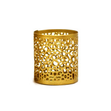 Portacandele geometrici dorati vintage (1 pezzo)