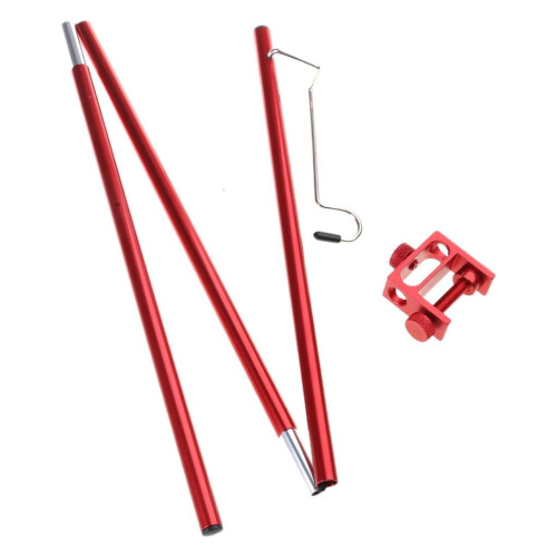 Support de lanterne en aluminium avec crochet – Portable et pliable