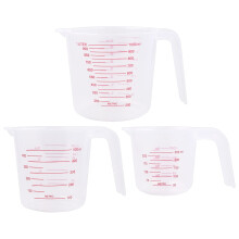 Ensemble de 3 tasses à mesurer gigognes avec bec verseur conique