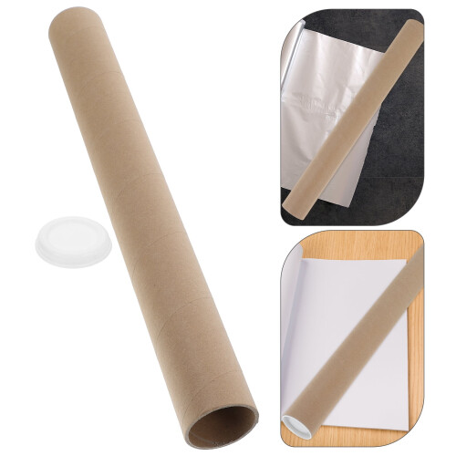 Brunt Kraft plakatrør 48x5cm rundt postrør