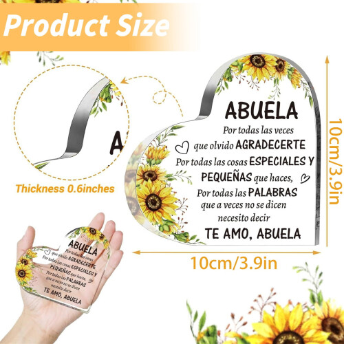 Acryl-Herzschild, Geschenk, 1 Stück