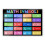 Pôster com símbolos matemáticos para decoração de parede da sala de aula 1