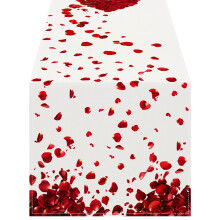 Nappe en lin motif cœur de Saint-Valentin (1 pièce)