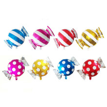 Ballons gonflés à l'hélium en aluminium en forme de bonbons (8 pièces)