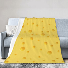 Couverture polaire jaune doré 152 x 127 cm