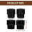 4pcs Soprano Saxophone Plug Replacement Set, Small Size Plastic Sax Stopper 2