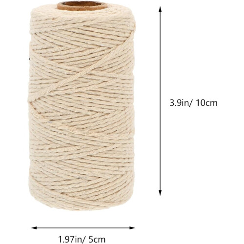 4pcs 2mm Macrame Cotton Cord Set for DIY Crafts, Knitting and Handmade Projects 1