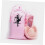 4pcs Satin Drawstring Ballet Shoe Pouch Large Capacity Foldable Protective Storage Bag Elegant Pink 6