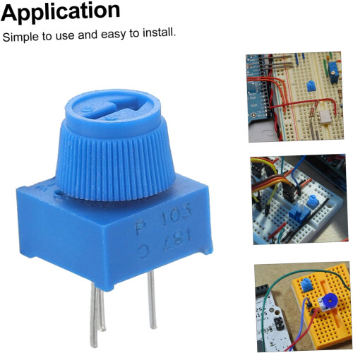 Ρυθμιζόμενες αντιστάσεις Trimpot 10k, 10 τεμάχια breadboard συμβατά με στιβαρή κατασκευή 1