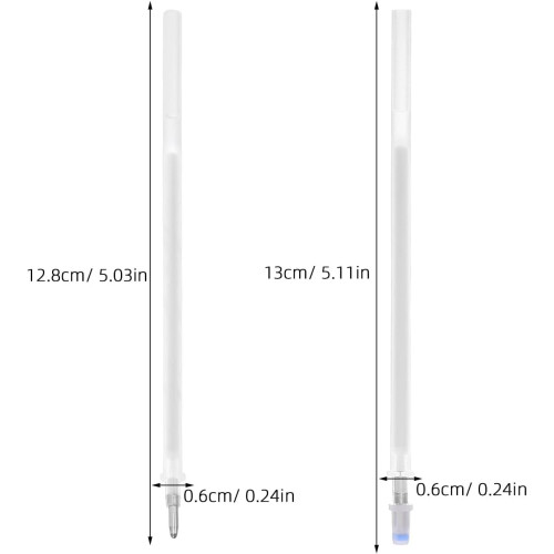 White Heat Erasable Fabric Marker Refill 100Pcs Thin Barrel Iron-Activated Textile Pen 1