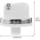 10pcs Stove Knob Replacement White Plastic Water Temperature Control Knobs Creative Appearance Widely Used 2