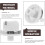 10pcs Stove Knob Replacement White Plastic Water Temperature Control Knobs Creative Appearance Widely Used 3