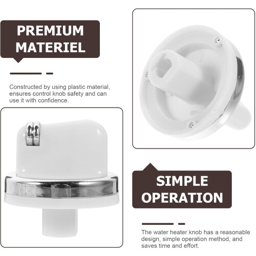 10pcs Stove Knob Replacement White Plastic Water Temperature Control Knobs Creative Appearance Widely Used 2