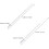 White Heat Erasable Fabric Marker Refill 100Pcs Thin Barrel Iron-Activated Textile Pen 8