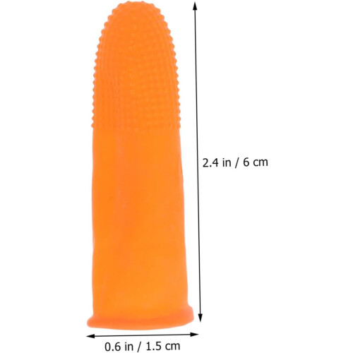Fingerbeskyttelse med fortykket, solid materiale, sklisikker 100 stk. 1
