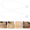 100pcs Elastic Rope Ends for Mask Hat Craft Projects Stretchy String for Party Events and Daily Use 8