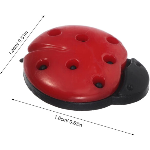 100pcs Ladybug Shaped Buttons Plastic Mini Buttons Ladybug Embellishments 1