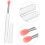 10pcs Silicone Lip Brush Set Multi-function Makeup Brush Lip Balm Applicator Easy to Clean Portable Natural Gradient Effect 8