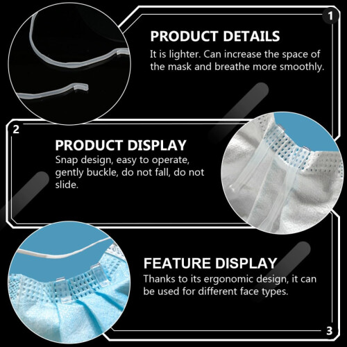 12pcs Breathable Mouth Insert Strap Mask Holder Support Strip Inner Face Support and Reusable Masks 2