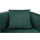 Divano 2 posti in metallo e tessuto dorato e verde cm 127x74x73 8