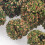 Miniature Simulation Bush Cluster 12pcs Plastic Shrub Tufts Mixed Autumn Green 7