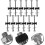 12pcs Metal Trampoline Replacement Screws Set Frame and Pole Fixation, Sturdy Trampoline Accessories 8