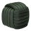 Pouf intrecciato in velluto verde cm 45x45x45 2