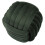 Pouf intrecciato in velluto verde cm 45x45x45 3