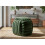Pouf intrecciato in velluto verde cm 45x45x45 6