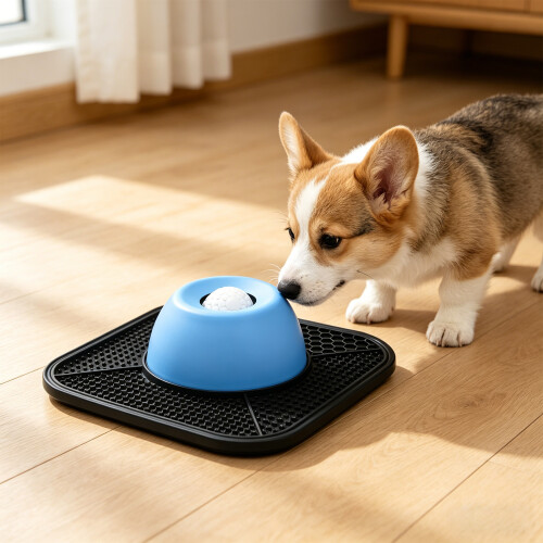 Slow Feeding Dog Bowl Interactive Lick Toy Ideal For-Blue 2