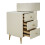 Toeletta in similpelle con pouf cm 120x40x75 6